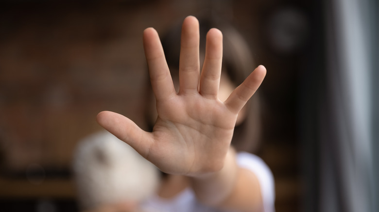 Child's hand