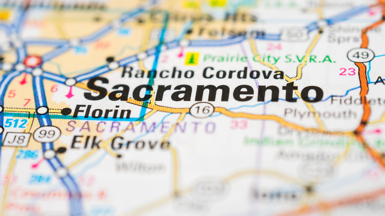 a map of sacramento
