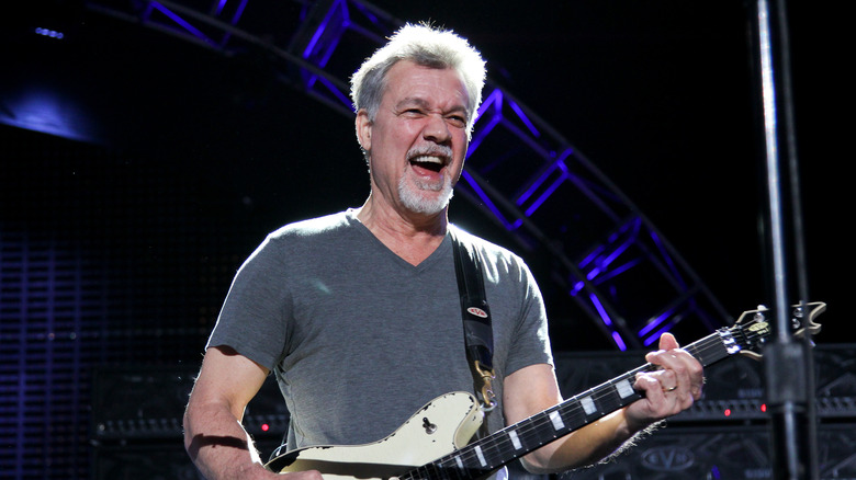 Eddie Van Halen playing guitar 