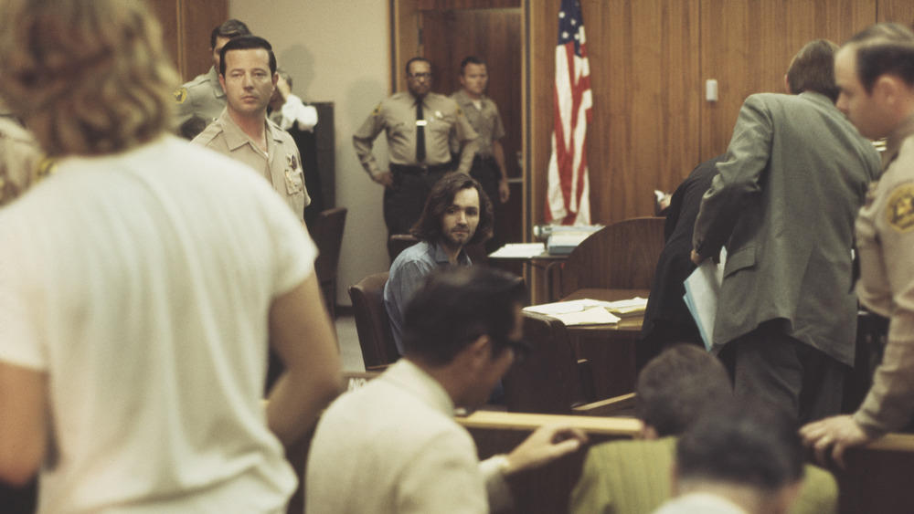 Charles Manson in court