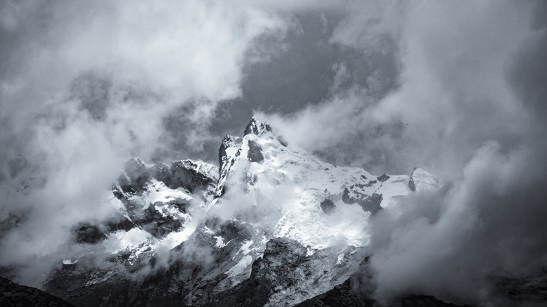 storm clouds in the Andes