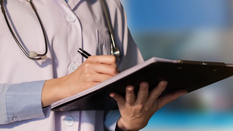 doctor with a digital tablet