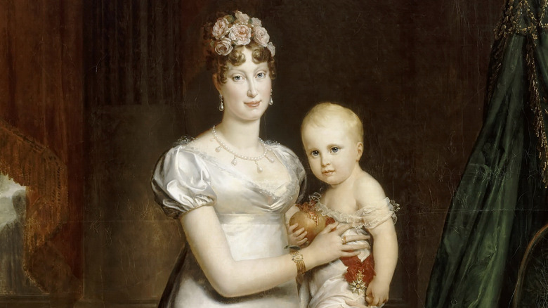portrait of napoleon's wife and son