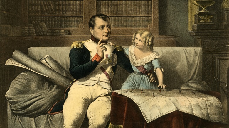 Napoleon Bonaparte couch with son