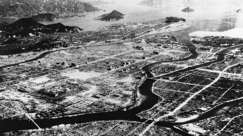 hiroshima after the dropping of the atomic bomb rivers