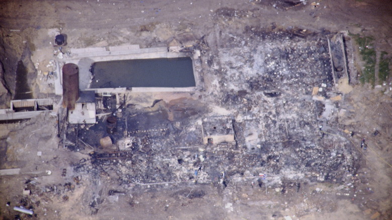 Mt. Carmel compound in ruins