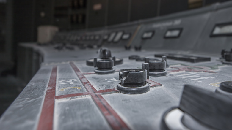 Abandoned nuclear control room