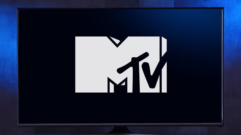 MTV logo black and white