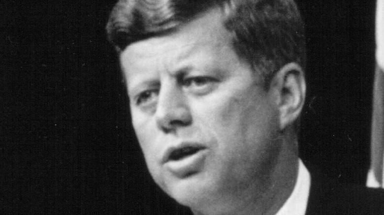 John F. Kennedy talking