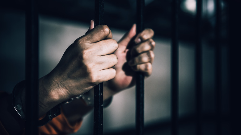 hands prison bars
