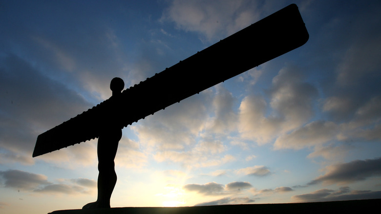 Angel of the North at sunset