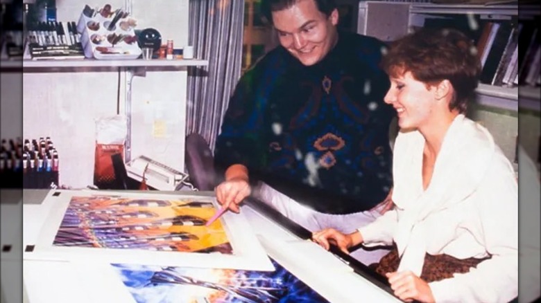 Mead employees working on Trapper Keeper designs