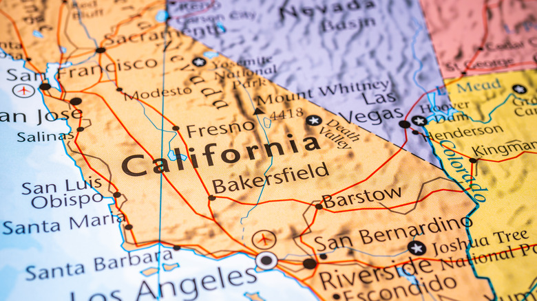 a map of california