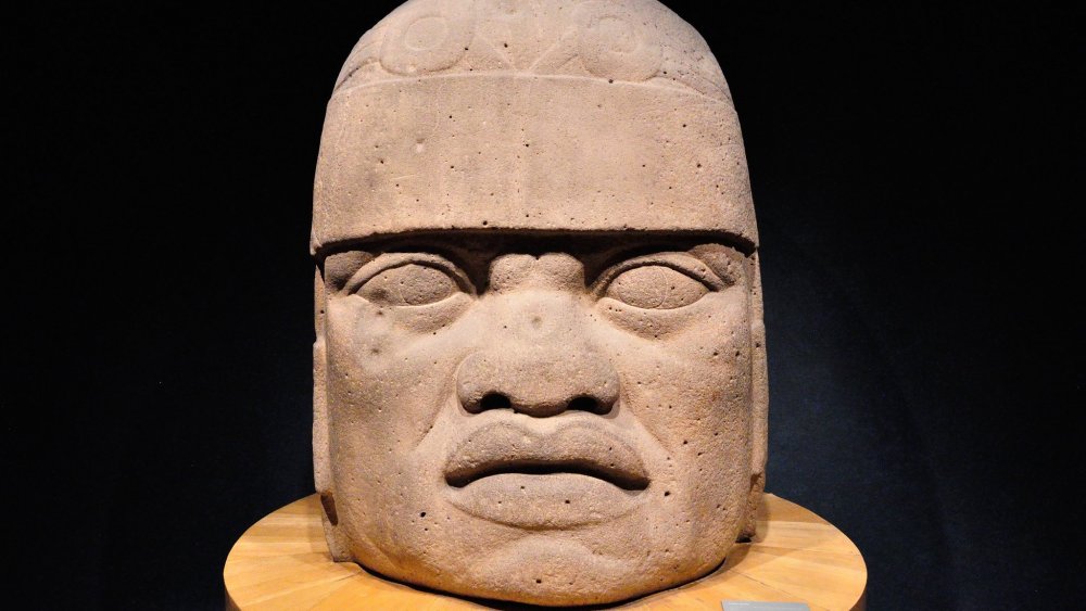 Olmec statue
