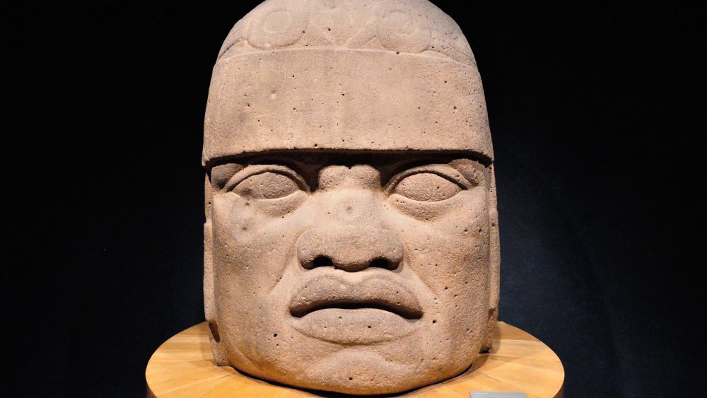 Olmec statue