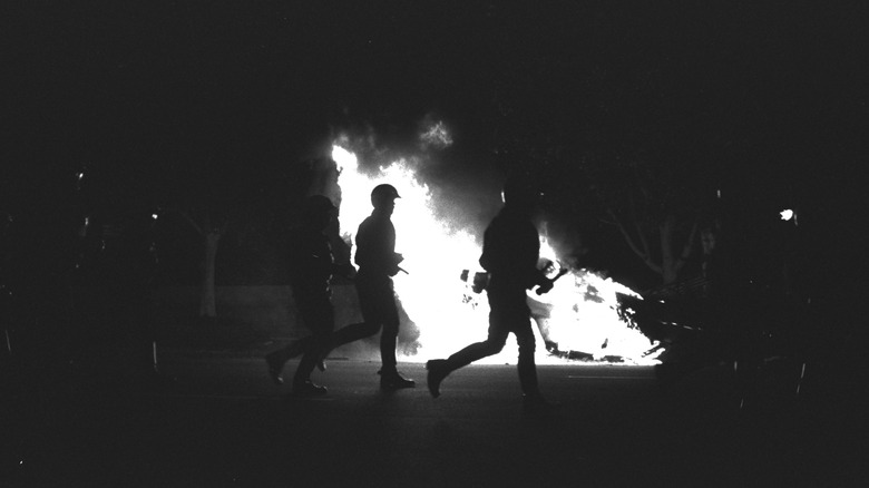 Police officers fire