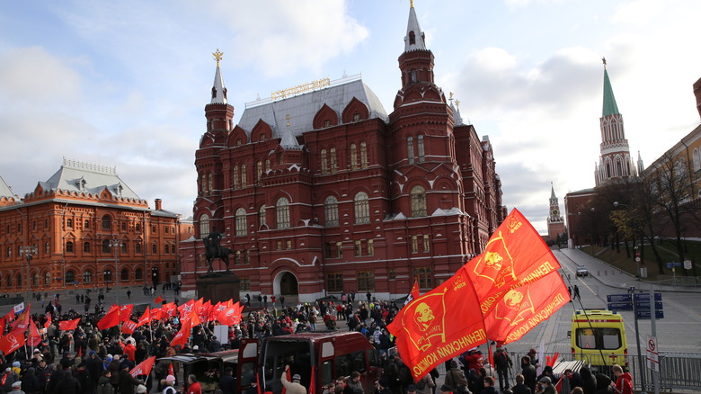 Celebration of 1917 revolution in Red Square