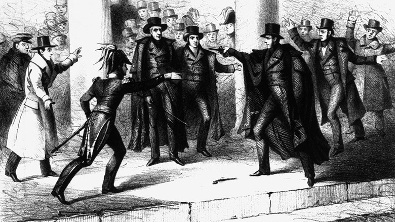 Lawrence trying to shoot Jackson