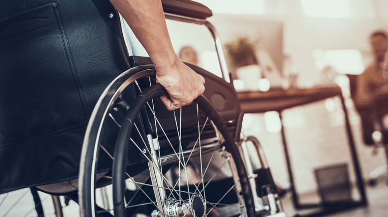 person in a wheel chair