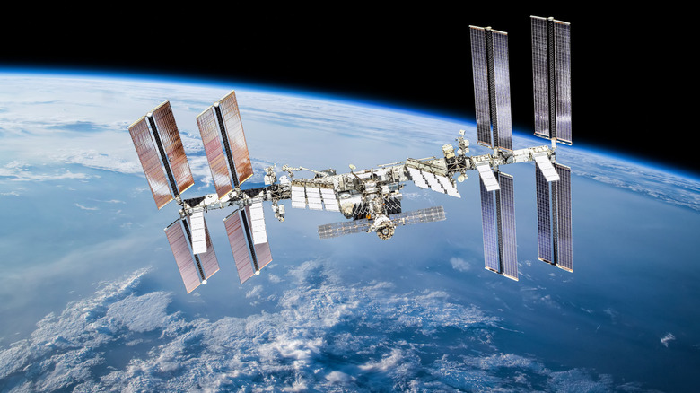 the international space station in orbit