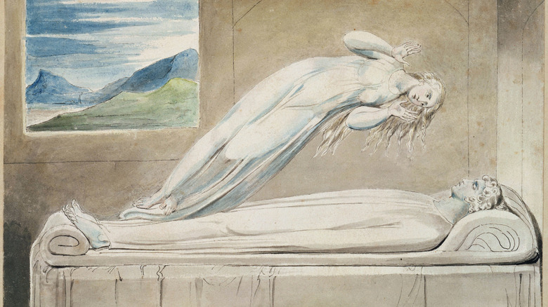 Ilustration of soul leaving body