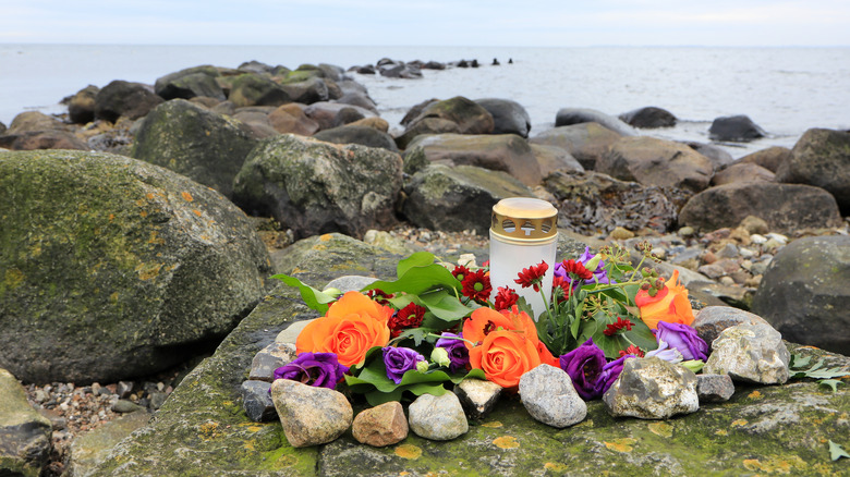 Symbolic sea burial