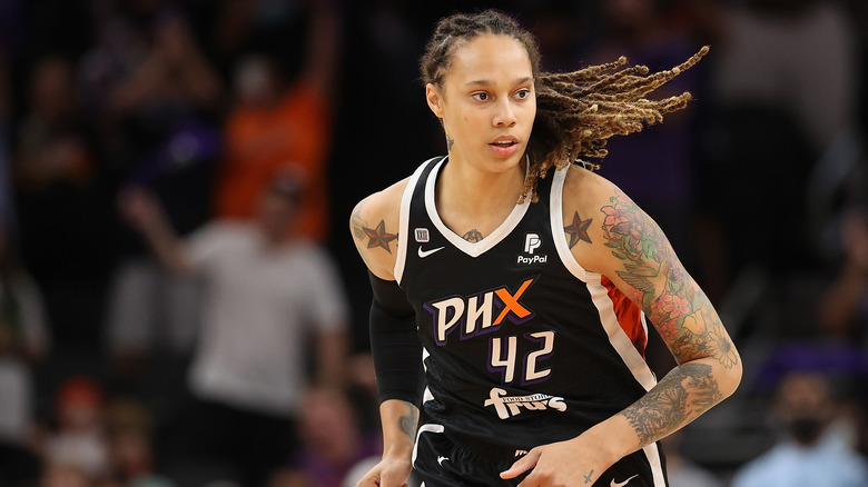 Brittney Griner on the basketball court