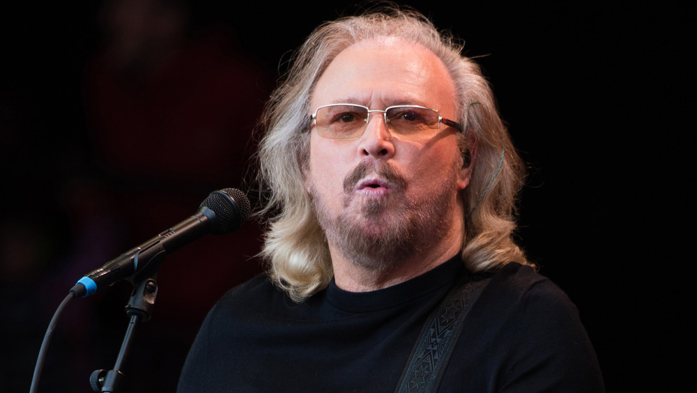 Barry Gibb singing