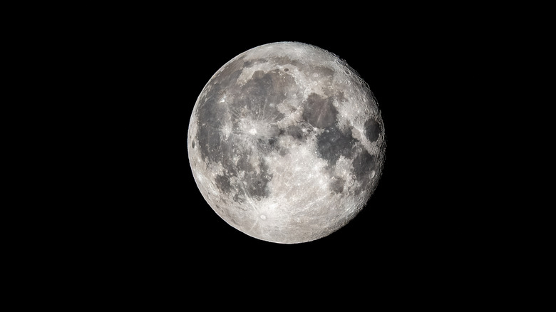 full moon in night sky
