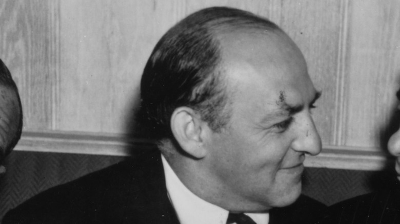 Columbia Pictures boss Harry Cohn grinning