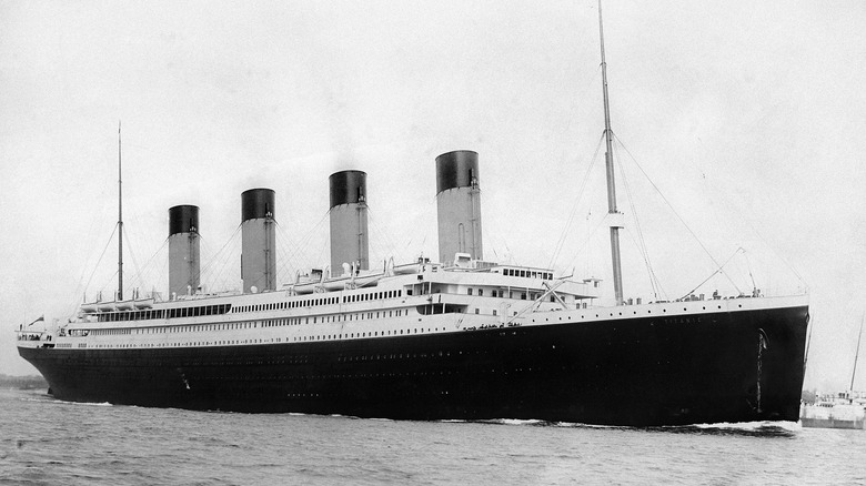 Titanic on the ocean