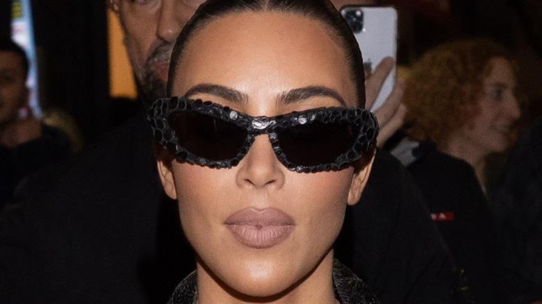 Kim Kardashian wearing sunglasses