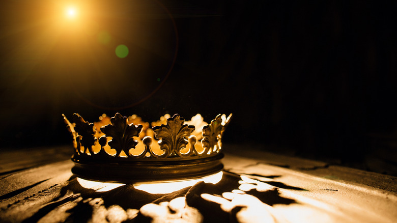 light shining on crown