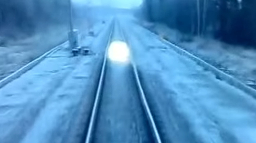 Ball lightning railroad track