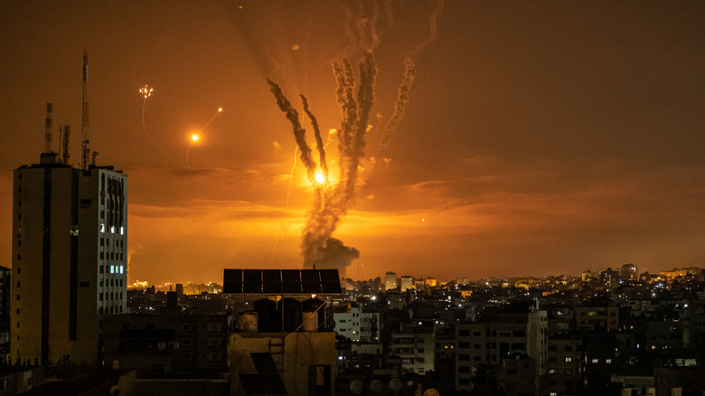 Iron Dome missile interception