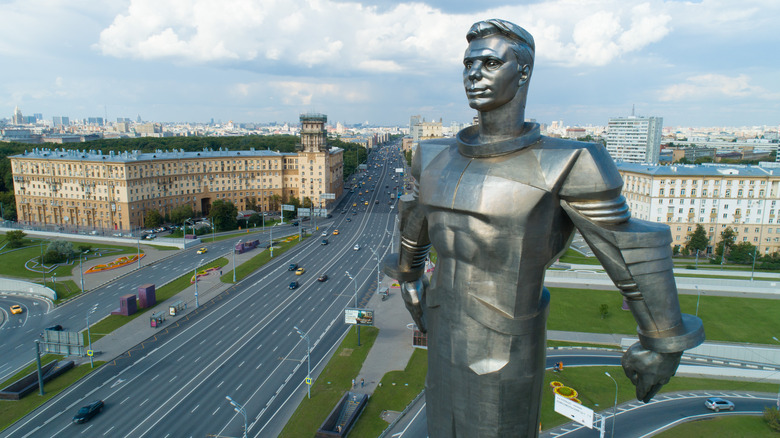Yuri Gagarin statue in Moscow