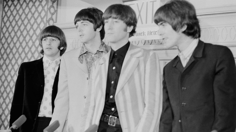 The Beatles at press conference