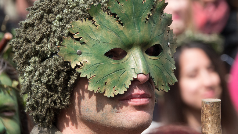 May Day celebrant in England