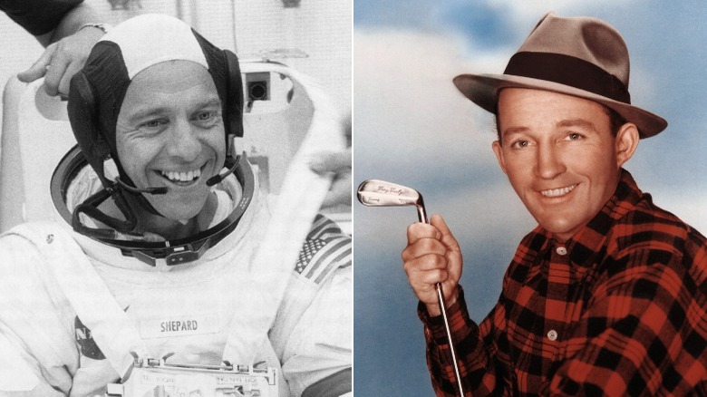 Alan Shepard and Bing Crosby