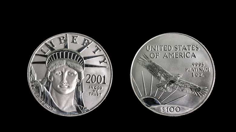 Theoretical platinum coin