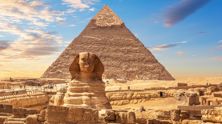 Great Pyramid and Sphinx