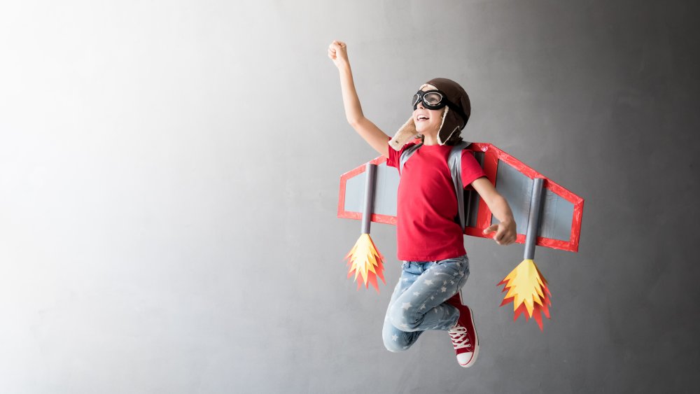 Flying kid jetpack