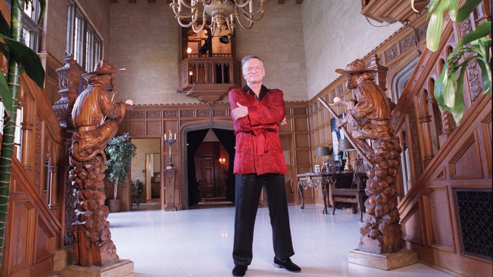 Hugh Hefner at the Playboy Mansion