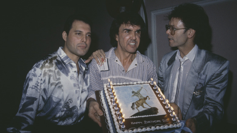 Freddie Mercury Dave Clark and Cliff Richard