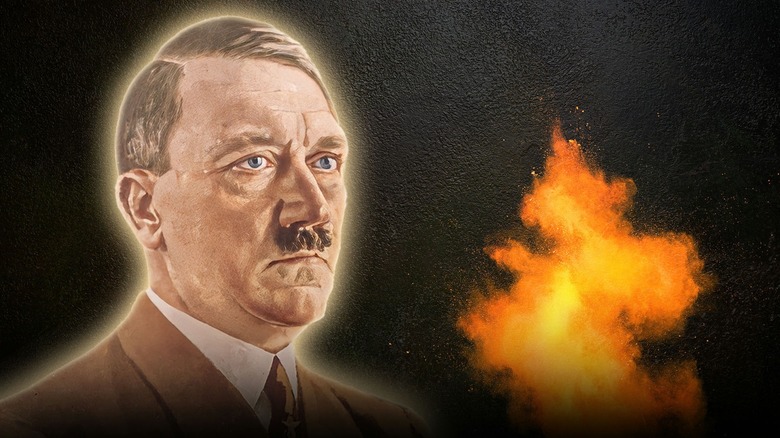 A painting of Adolf Hitler