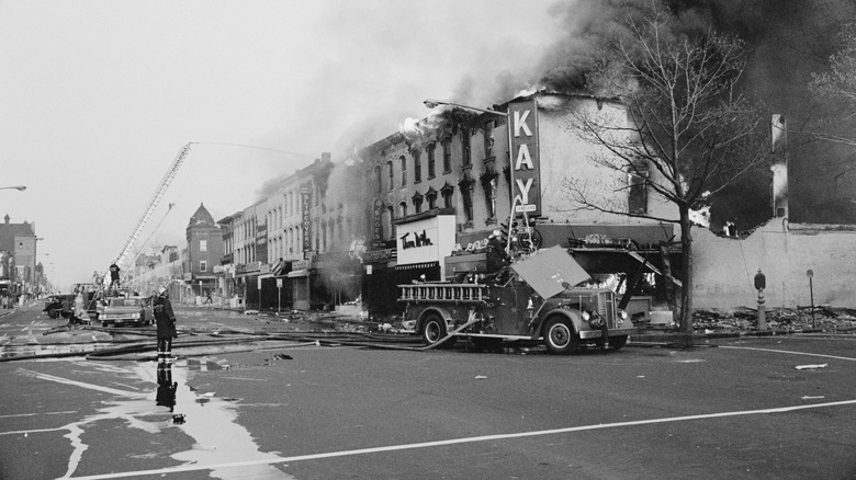 Firefighters on Washington D.C street