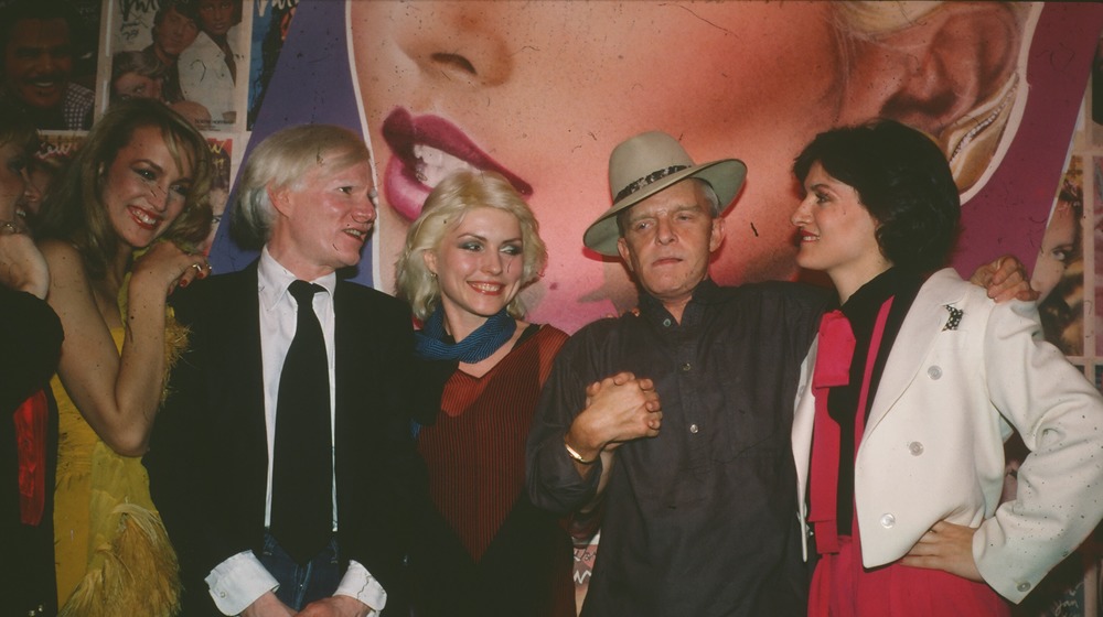 Andy Warhol, Debbie Harry and Truman Capote at club