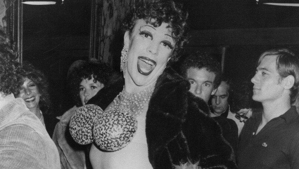 Partier with mouth open