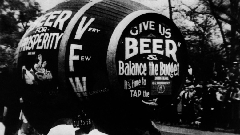 Prohibition barrel protests