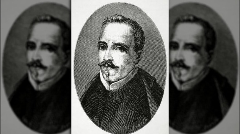 Imagined portrait of Garcilaso de la Vega, with mustache